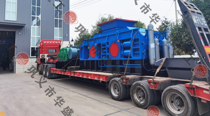 石頭制砂機發(fā)貨現場